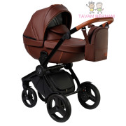 Verdi Futuro Premium 3-1 Brown Sugar (brūna Eco-āda), bērnu rati trīs vienā Verdi Futuro Premium 3-1 Brown Sugar (brūna Eco-āda), bērnu rati trīs vienā